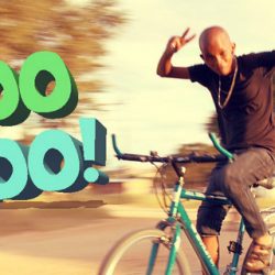 fairfoodbike partner ben-namibia Mann freihändig auf Fahrrad